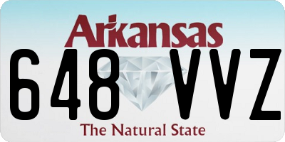 AR license plate 648VVZ