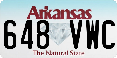 AR license plate 648VWC
