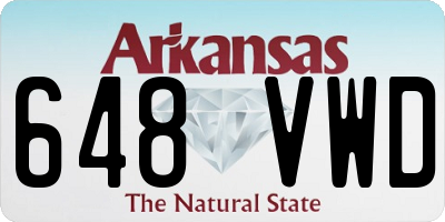 AR license plate 648VWD