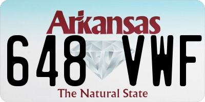 AR license plate 648VWF