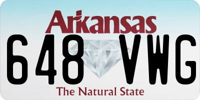 AR license plate 648VWG