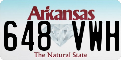 AR license plate 648VWH