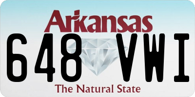 AR license plate 648VWI