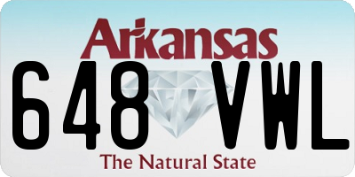 AR license plate 648VWL