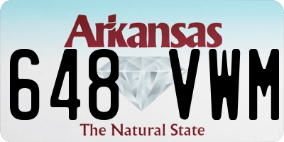 AR license plate 648VWM