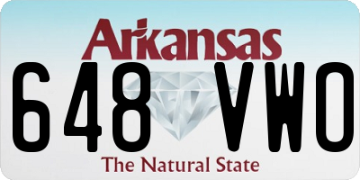 AR license plate 648VWO