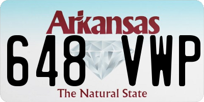 AR license plate 648VWP