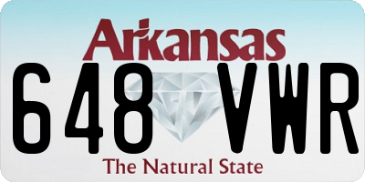 AR license plate 648VWR