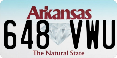 AR license plate 648VWU