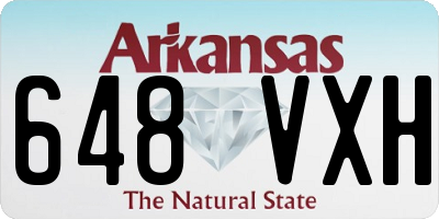 AR license plate 648VXH