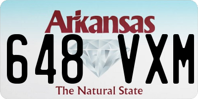AR license plate 648VXM