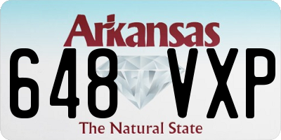 AR license plate 648VXP