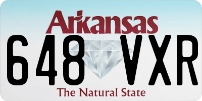 AR license plate 648VXR