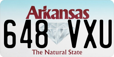 AR license plate 648VXU