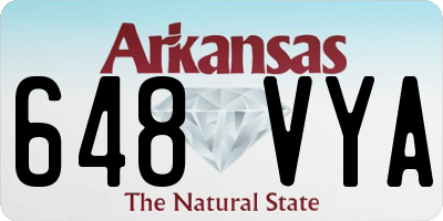 AR license plate 648VYA