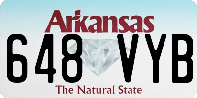 AR license plate 648VYB