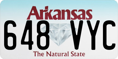 AR license plate 648VYC