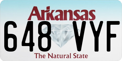 AR license plate 648VYF