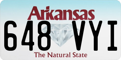 AR license plate 648VYI