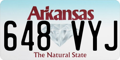 AR license plate 648VYJ