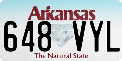 AR license plate 648VYL