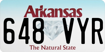 AR license plate 648VYR