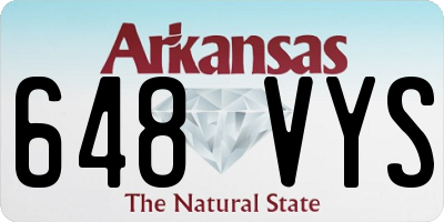 AR license plate 648VYS