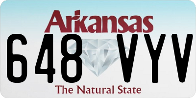AR license plate 648VYV