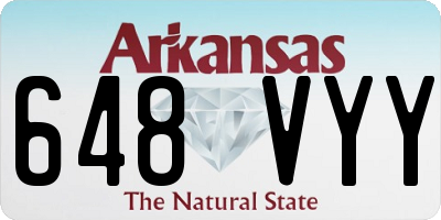 AR license plate 648VYY