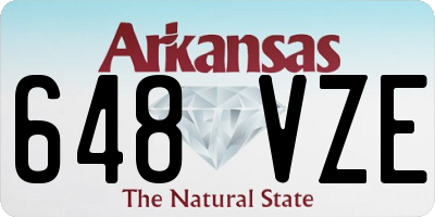 AR license plate 648VZE