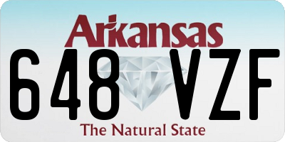 AR license plate 648VZF