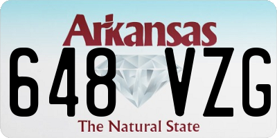 AR license plate 648VZG