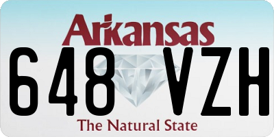 AR license plate 648VZH