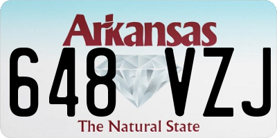 AR license plate 648VZJ