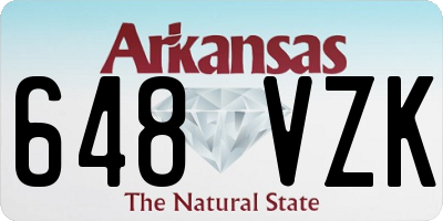 AR license plate 648VZK