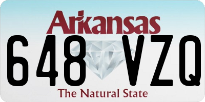 AR license plate 648VZQ