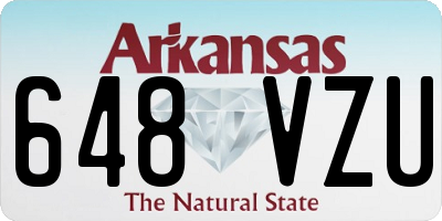 AR license plate 648VZU