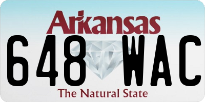 AR license plate 648WAC