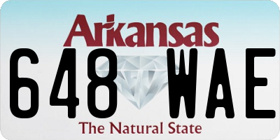 AR license plate 648WAE