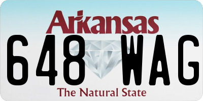 AR license plate 648WAG