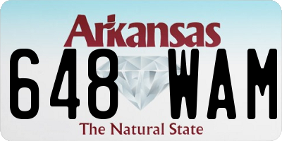 AR license plate 648WAM