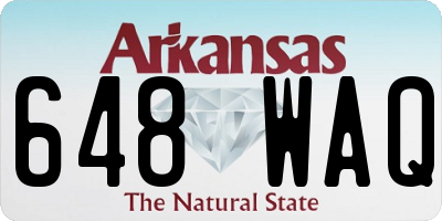 AR license plate 648WAQ