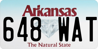 AR license plate 648WAT
