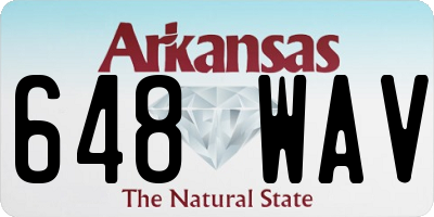 AR license plate 648WAV
