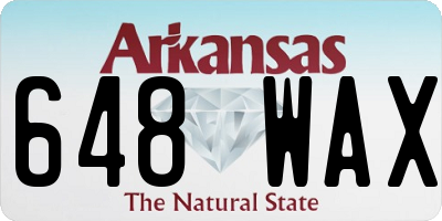AR license plate 648WAX
