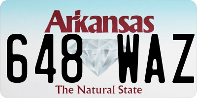 AR license plate 648WAZ