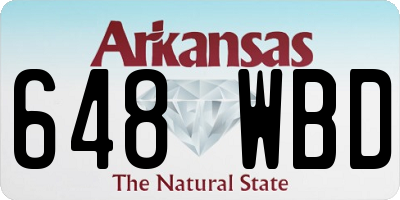 AR license plate 648WBD