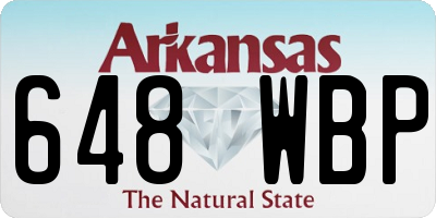 AR license plate 648WBP