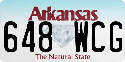 AR license plate 648WCG