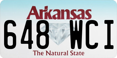 AR license plate 648WCI